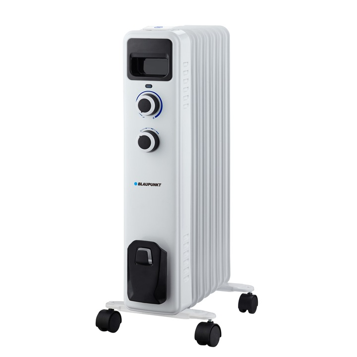 Blaupunkt HOR301 7 elemes olajradiátor, 1500W, állítható termosztát, túlmelegedés elleni védelem