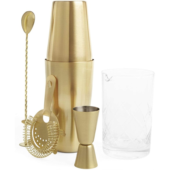 Set cocktail Vonshef 1000314, culoare auriu