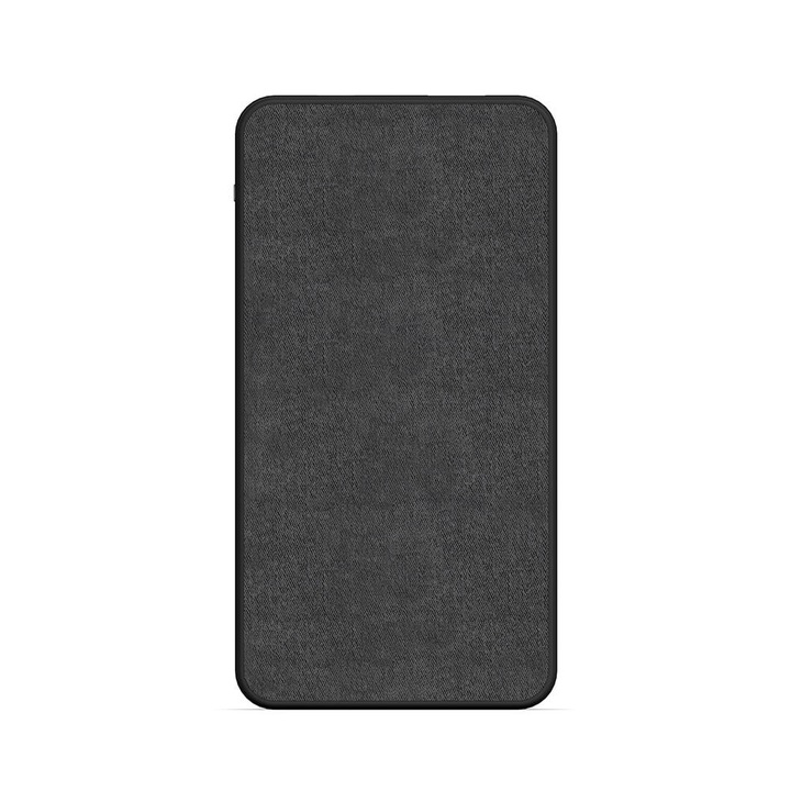 Mophie Powerstation Fabric 10000mAh Dual Port USB-C & USB-A Power Bank - външна батерия 10000mAh с USB-C и USB-A изходи за зареждане на мобилни устройства (черен)