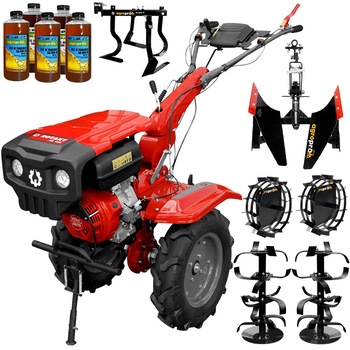 Motocultor Rotakt RO10R, motor 10 CP, 3 viteze, latime lucru 56-135 cm, freze, roti cauciuc, roti metal 40cm, prasitoare, plug reversibil, 5l ulei Motocultor Rotakt RO10R, motor 10 CP, 3 viteze, latime lucru 56-135 cm, freze, roti cauciuc, roti metal 40cm, prasitoare, plug reversibil, 5l ulei