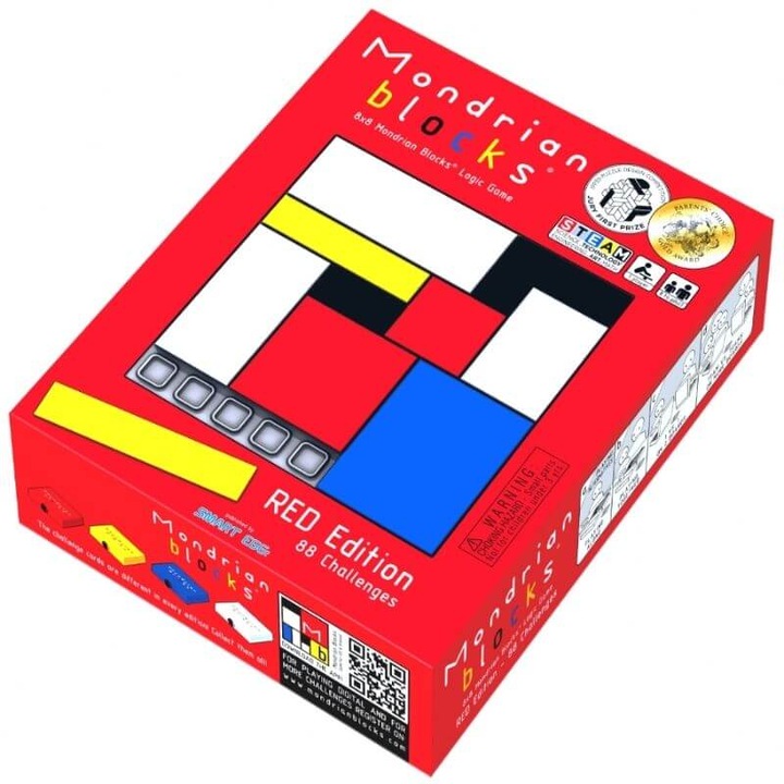 Rubik Mondrian logikai játék, piros