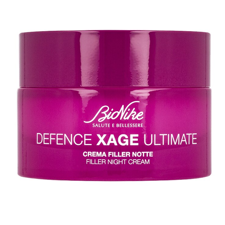 Crema de noapte cu efect de umplere BioNike Defence Xage Ultimate Repair cu textura usoara, 50 ml