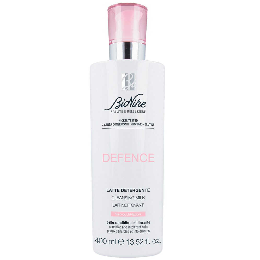 Lapte demachiant BioNike Defence pentru fata, ochi si buze, 400 ml