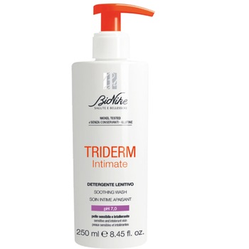 Sapun intim calmant cu pH 7.0 BioNike Triderm Intimate pentru adolescente si menopauza, 250 ml Sapun intim calmant cu pH 7.0 BioNike Triderm Intimate pentru adolescente si menopauza, 250 ml