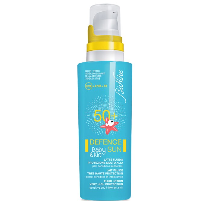 Lotiune spray cu protectie solara BioNike Defence Sun SPF 50+, pentru bebelusi si copii, 125 ml
