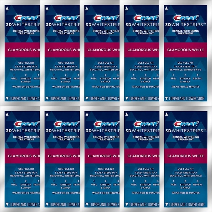 Crest 3D Whitestrips fogfehérítő szalag, 10 db