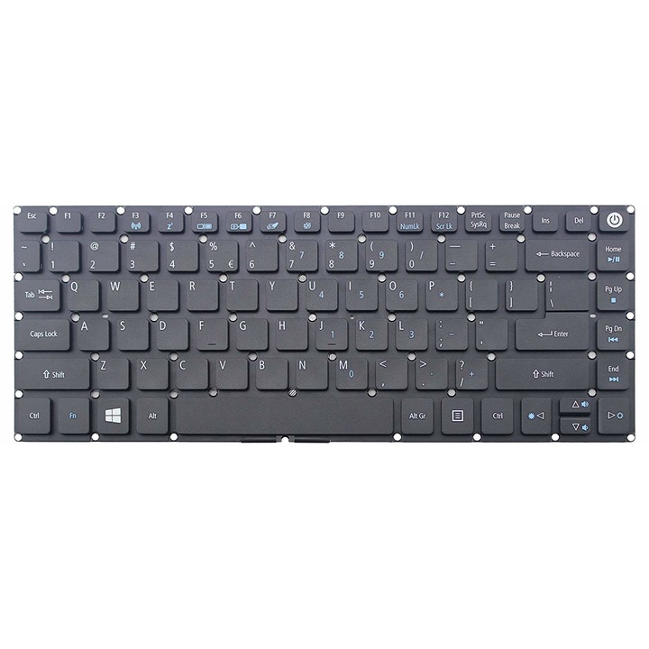 Tastatura premium compatibila cu Acer Aspire ES1-432 ES1-332, layout international , Negru
