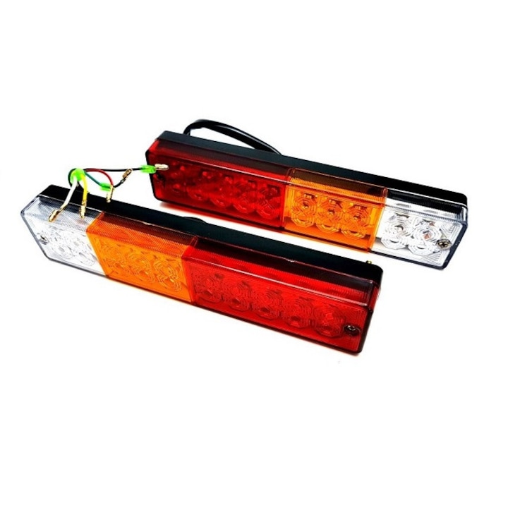 OEM 2 db LED hátsó lámpa készlet, 4 funkciós, utánfutó, teherautó, utánfutó, 12 - 24V