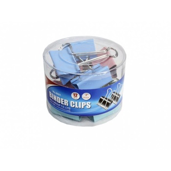 Set 12 Clipsuri Hartie Deli, 51 mm, Culori Diverse Set 12 Clipsuri Hartie Deli, 51 mm, Culori Diverse
