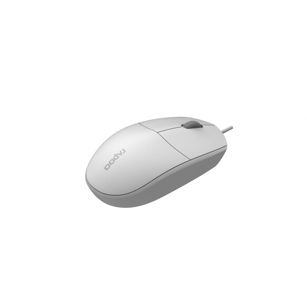 Mouse optic RAPOO N100, USB, Alb