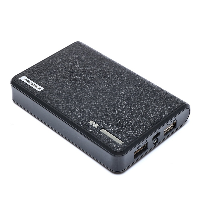 Powerbank 10400 mAh, Pyramid®, 2 porturi usb, fast charge, led, negru, PB043