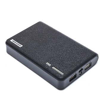 Powerbank 10400 mAh, Pyramid®, 2 porturi usb, fast charge, led, negru, PB043 Powerbank 10400 mAh, Pyramid®, 2 porturi usb, fast charge, led, negru, PB043