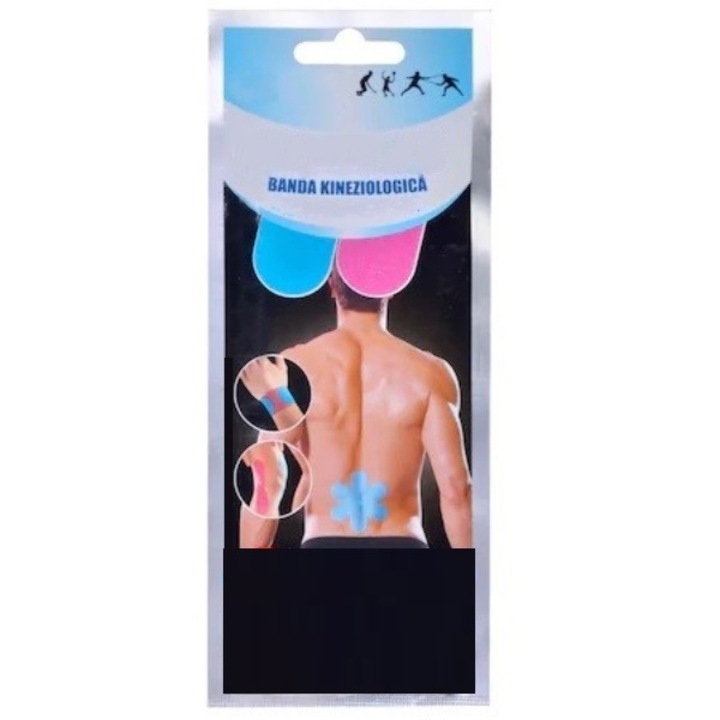 Set 6 Benzi Adezive Kineziologica pentru Sportivi si Atleti, 2 Culori, 15 x 5 cm, Premium, Original Deals