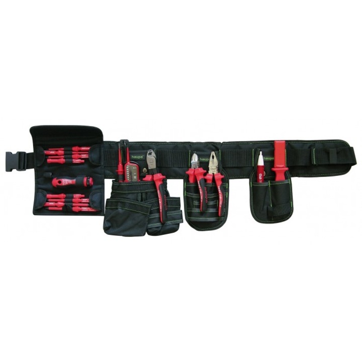 Centura scule VDE plus 1000 V, Haupa, 16 piese