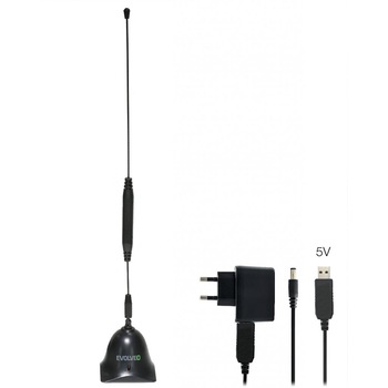 Antena TV EVOLVEO Xany 3 LTE - DVB-T2 Universal, Full HD, 4K , LTE filtru, 30 dB, Amplificator Antena TV EVOLVEO Xany 3 LTE - DVB-T2 Universal, Full HD, 4K , LTE filtru, 30 dB, Amplificator