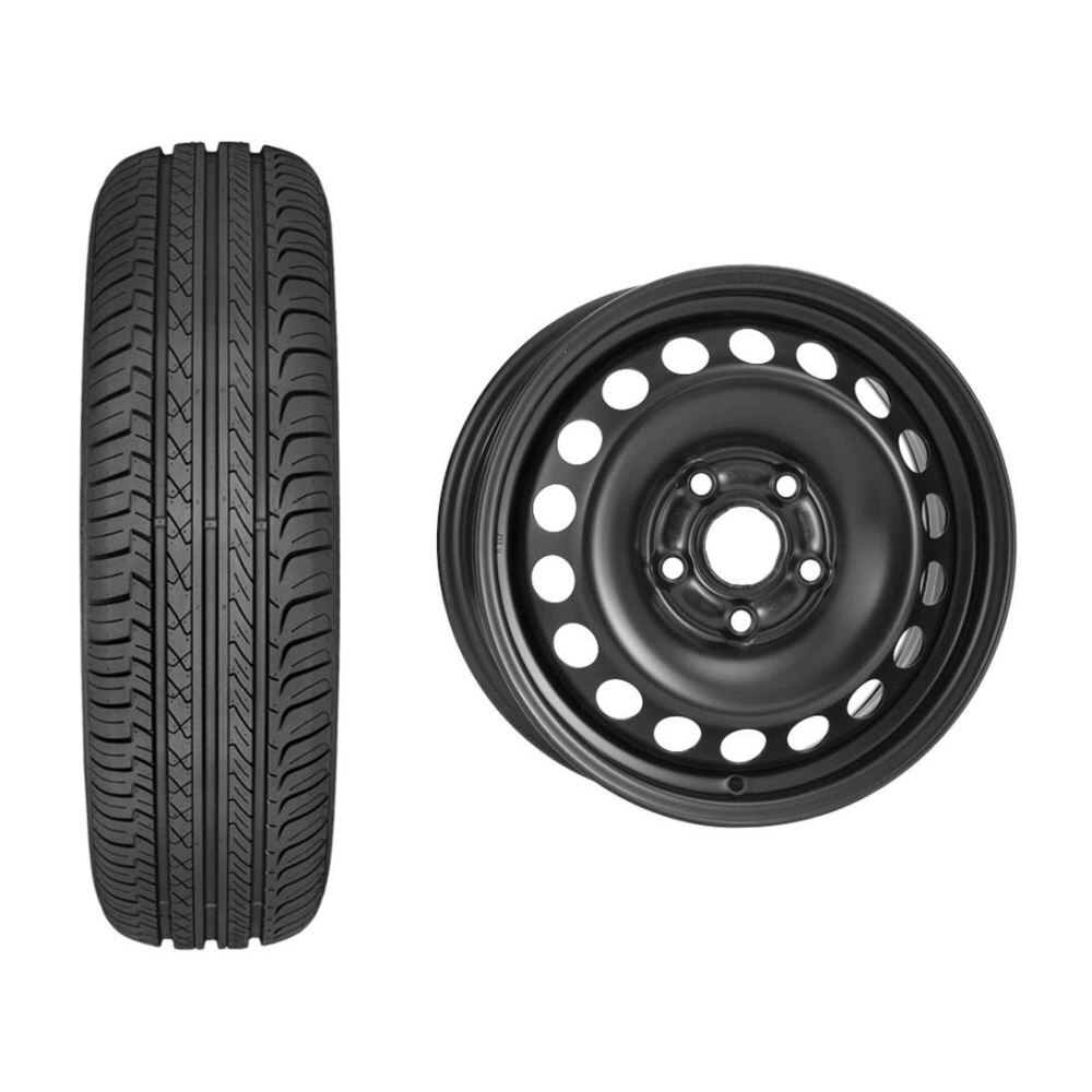 Roata completa VW Golf 7, Skoda Octavia 3, Seat Leon janta otel ALCAR 7755, 5x112, 15 inch si anvelopa vara GT Radial Champiro FE1 195/65R15 91H