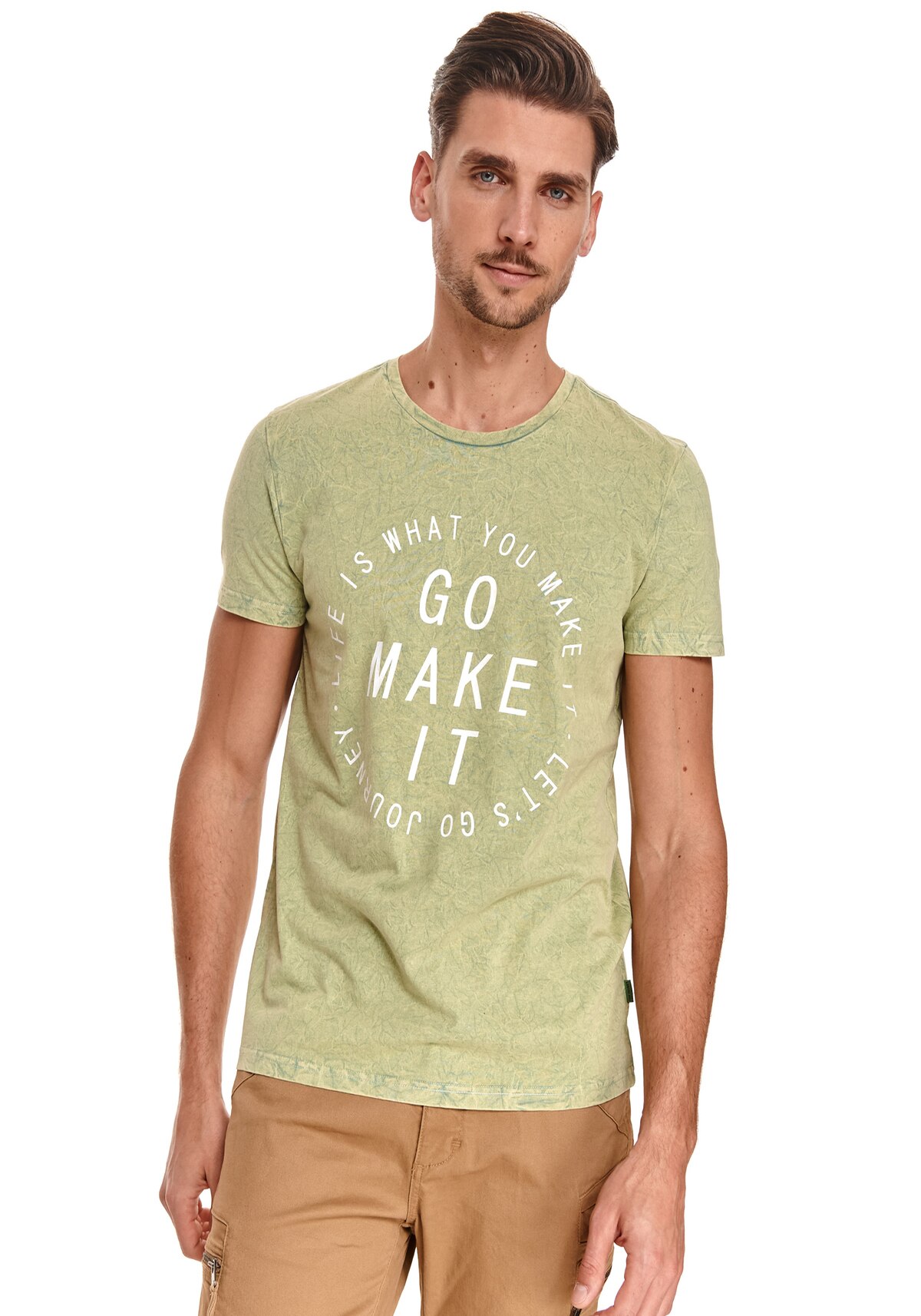 Tricou barbati, TOP SECRET, SPO5103, Verde