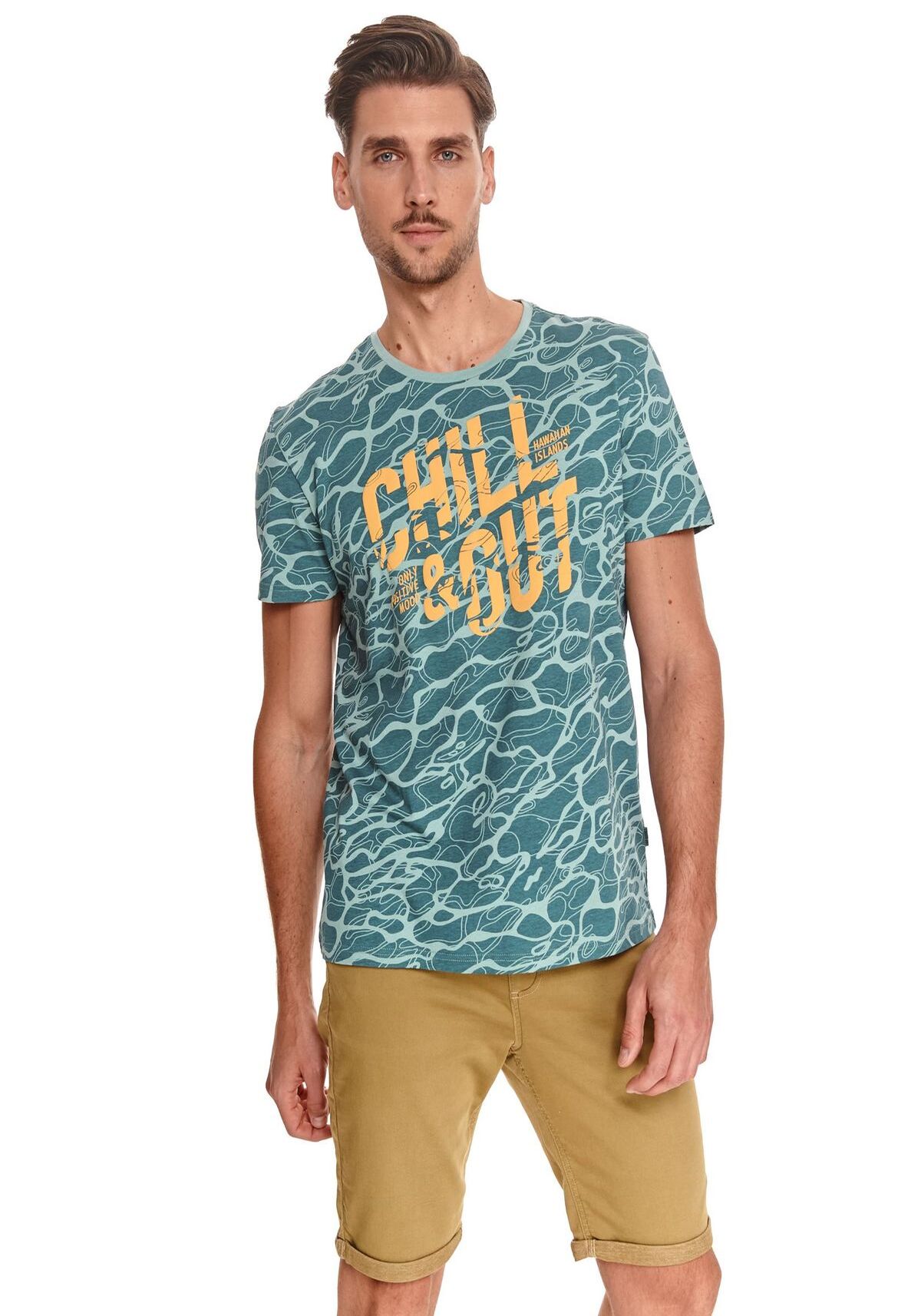 Tricou barbati, TOP SECRET, SPO5133, Verde