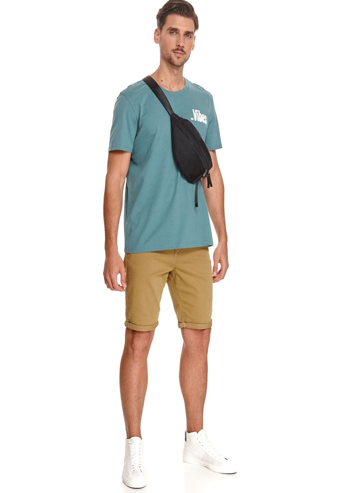 Tricou barbati, TOP SECRET, SPO5135, Albastru