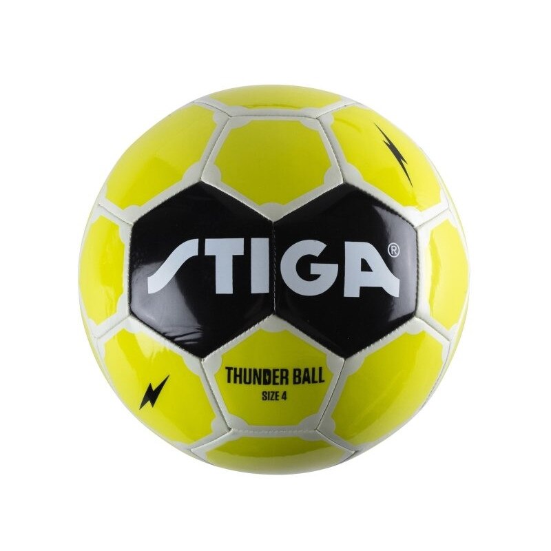 Minge fotbal Stiga, Marimea 4, Galben/Negru