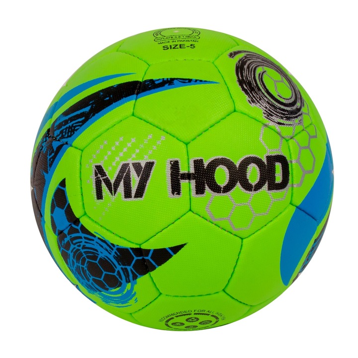 Minge fotbal My Hood, Marimea 5, Verde/Albastru