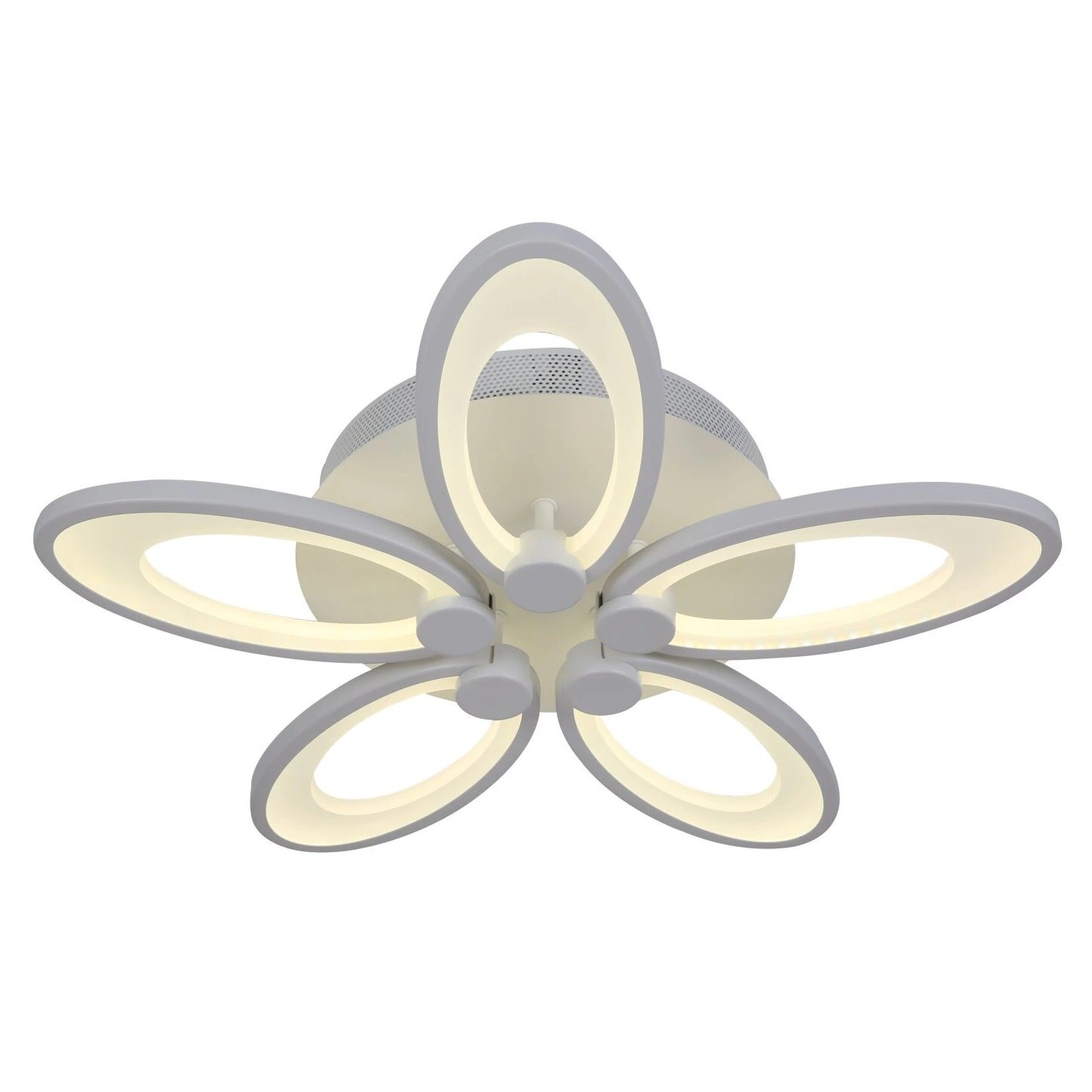 Lustra Led integrat , cu Telecomanda, lumina calda, neutra, rece, Alb,6609/5