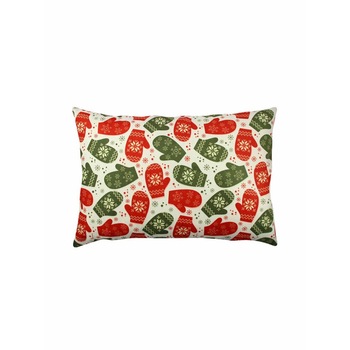 Pernuta decorativa 33 x 48 cm, Gravel, Craciun, Glove Pernuta decorativa 33 x 48 cm, Gravel, Craciun, Glove