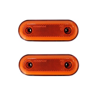 Set 2X Lampa Gabarit, Contur Iluminat, 20LED-uri, Galbena, Portocaliu, E-Mark, Neon Glow, 12-24V Set 2X Lampa Gabarit, Contur Iluminat, 20LED-uri, Galbena, Portocaliu, E-Mark, Neon Glow, 12-24V