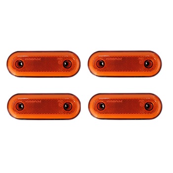 Set 4X Lampa Gabarit, Contur Iluminat, 20LED-uri, Galbena, Portocaliu, E-Mark, Neon Glow, 12-24V Set 4X Lampa Gabarit, Contur Iluminat, 20LED-uri, Galbena, Portocaliu, E-Mark, Neon Glow, 12-24V