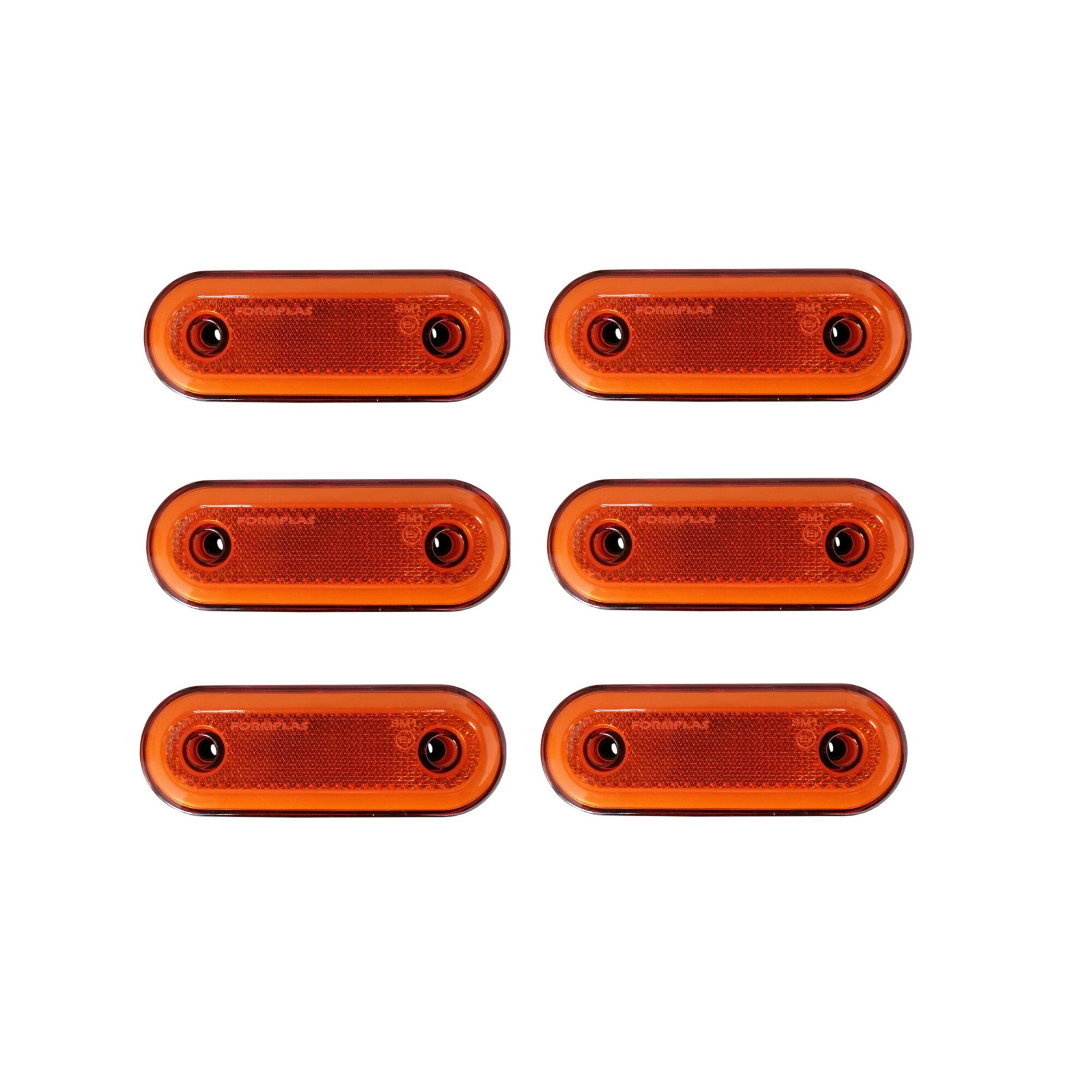 Set 6X Lampa Gabarit, Contur Iluminat, 20LED-uri, Galbena, Portocaliu, E-Mark, Neon Glow, 12-24V