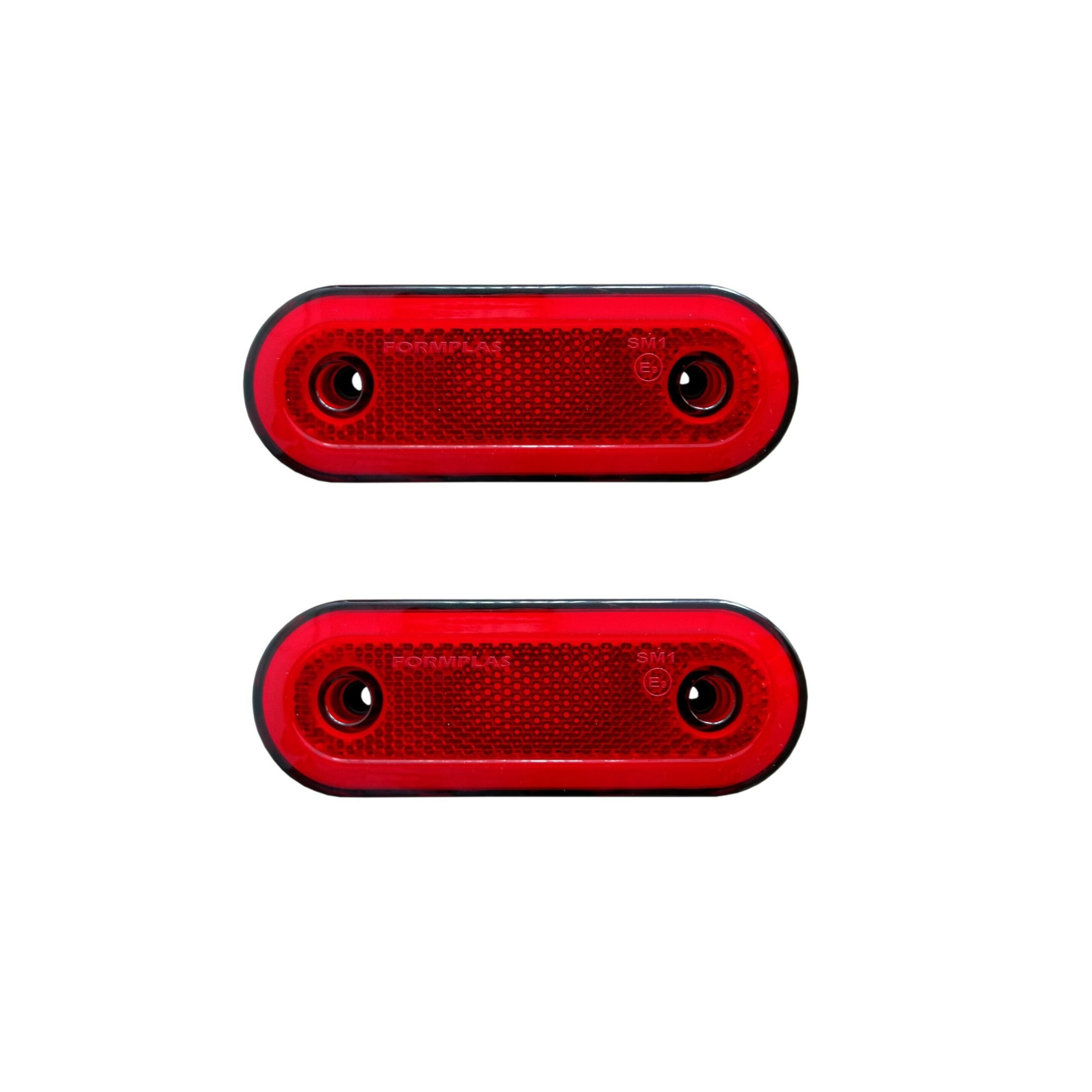 Set 2X Lampa Gabarit, Contur Iluminat, 20LED-uri, Rosu, E-Mark, Neon Glow, 12-24V