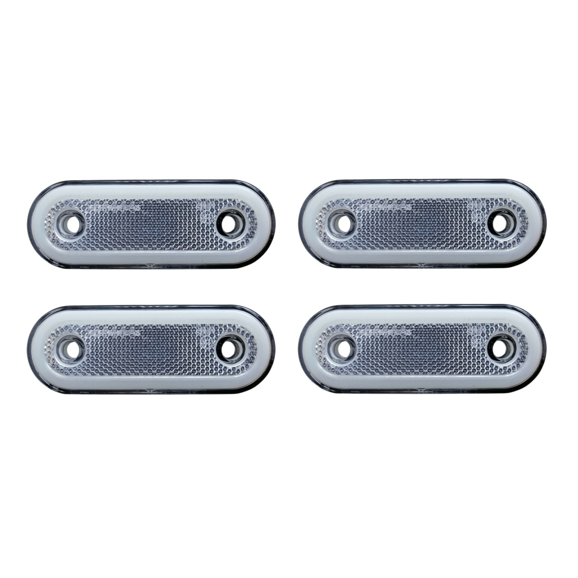 Set 4X Lampa Gabarit, Contur Iluminat, 20LED-uri, Alb, E-Mark, Neon Glow, 12-24V