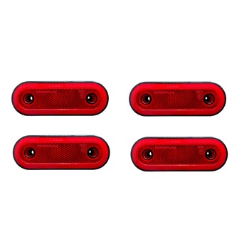 Set 4X Lampa Gabarit, Contur Iluminat, 20LED-uri, Rosu, E-Mark, Neon Glow, 12-24V Set 4X Lampa Gabarit, Contur Iluminat, 20LED-uri, Rosu, E-Mark, Neon Glow, 12-24V