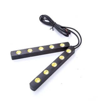 Set lumini de zi DRL 12V , 5W ( 5 COB de 1 W ) Set lumini de zi DRL 12V , 5W ( 5 COB de 1 W )
