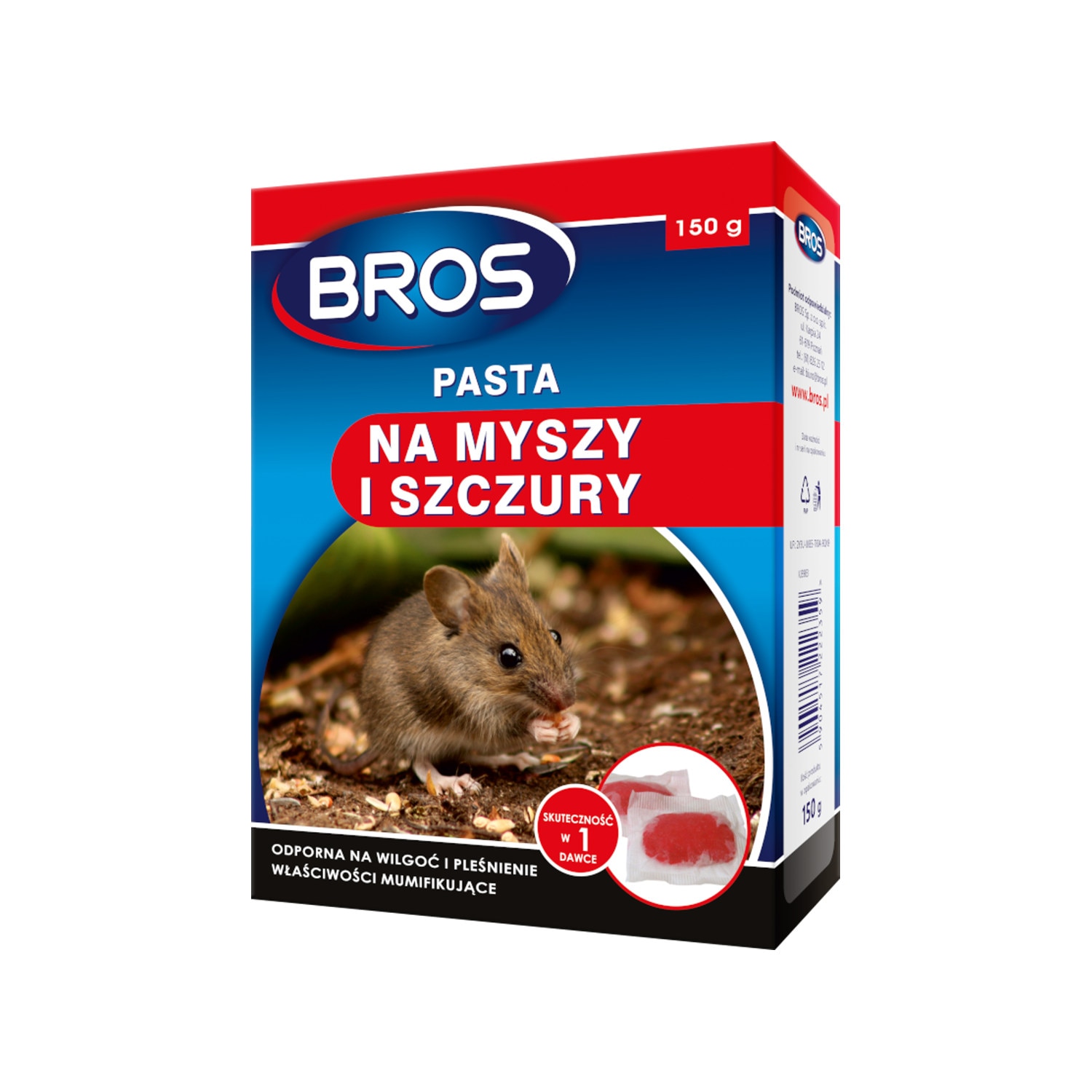 Insecticid pentru soareci si sobolani Bros, 150 g