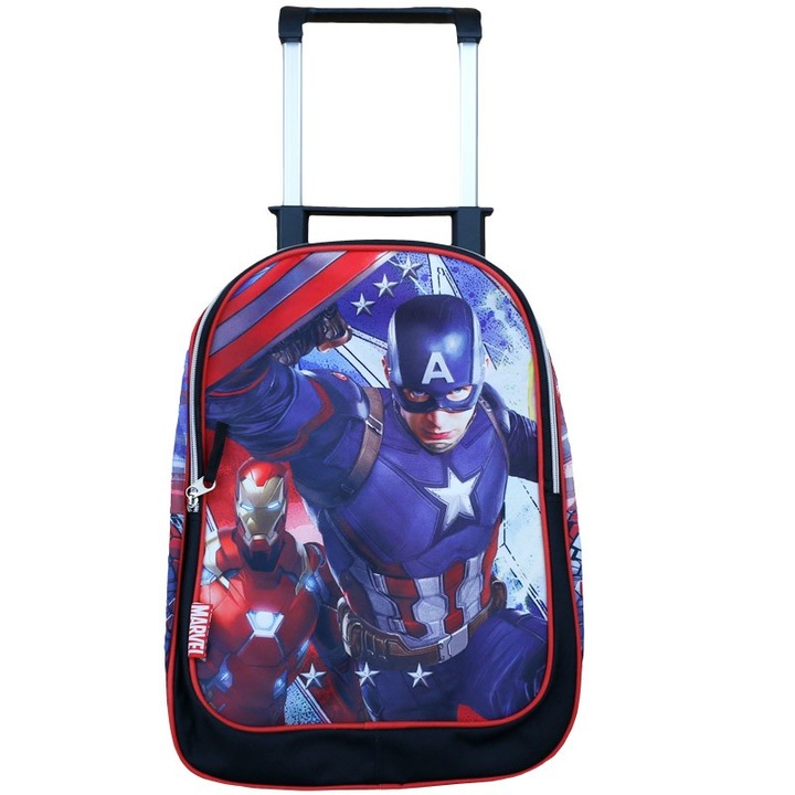 Troller The Avengers Captain America-Ironman, Multicolor, 43 x 32 x 14cm
