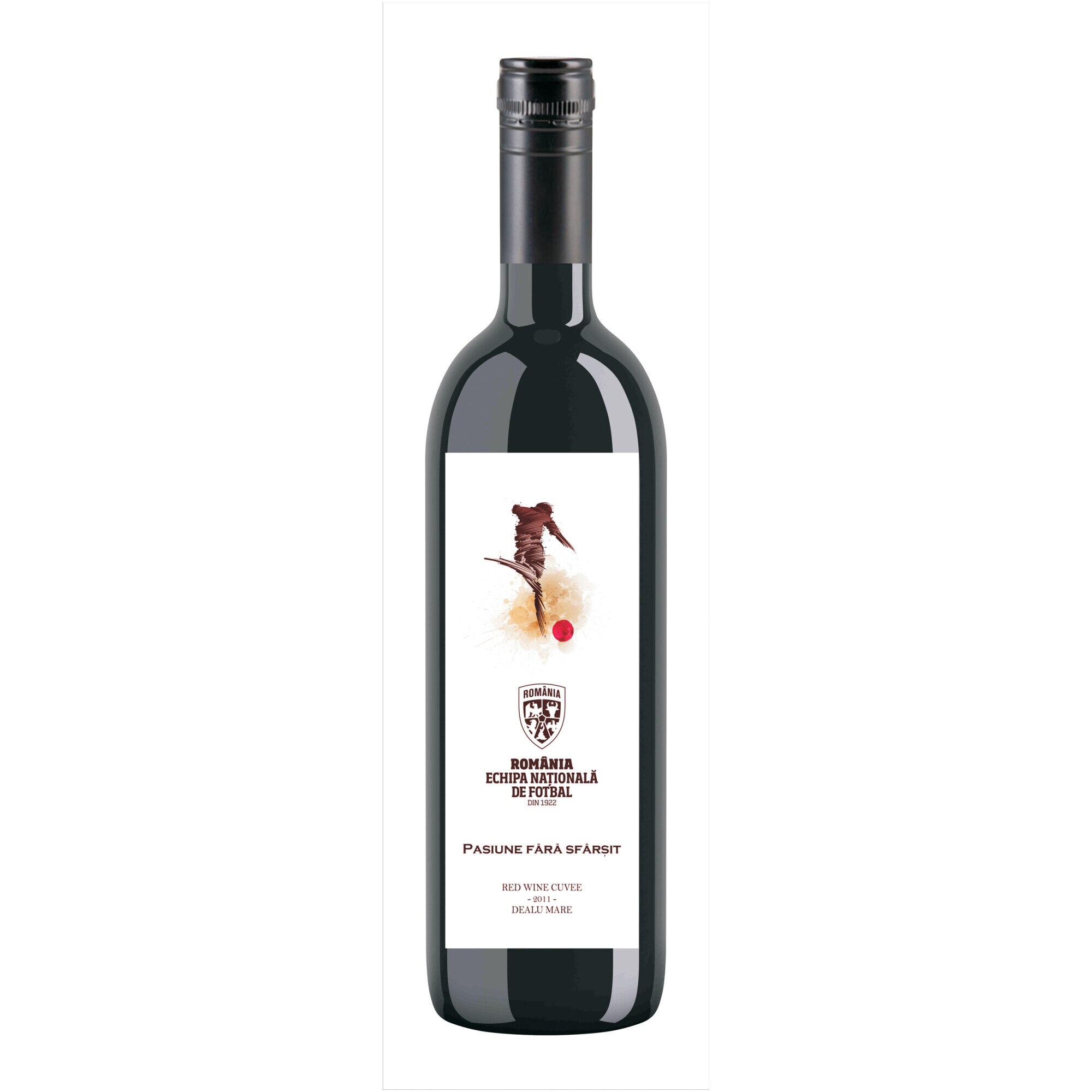 Vin Rosu Lacerta, EURO 2021, Merlot, Sec, 0.75l