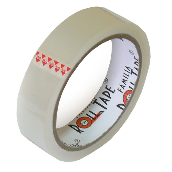 Csomagolószalag Familia Roll Tape, akril, 25 mm x 60 m, átlátszó