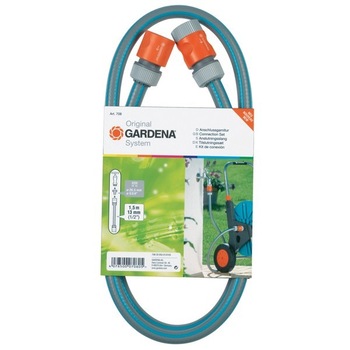 Furtun de gradina, pentru irigatii, Gardena, 12.5 mm, 1.5 m, conectori inclusi Furtun de gradina, pentru irigatii, Gardena, 12.5 mm, 1.5 m, conectori inclusi