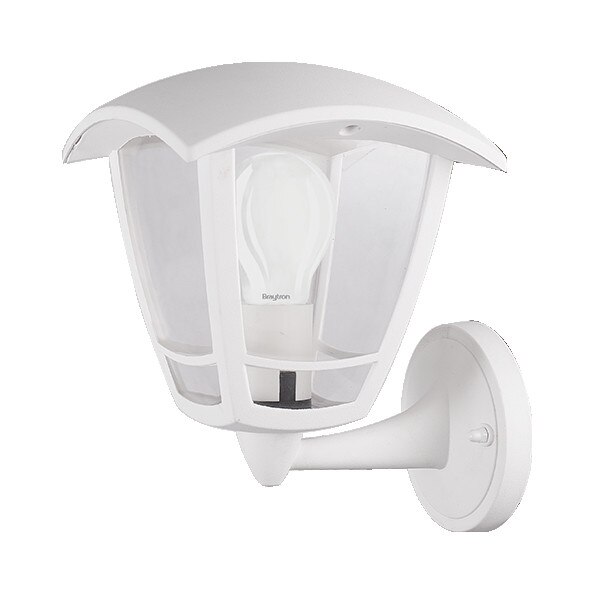 Felinar de perete, cu brat, pentru exterior, alb, ip44, 1xE27, BR-BG44-00300, 225x185x165mm, Berlin, Braytron