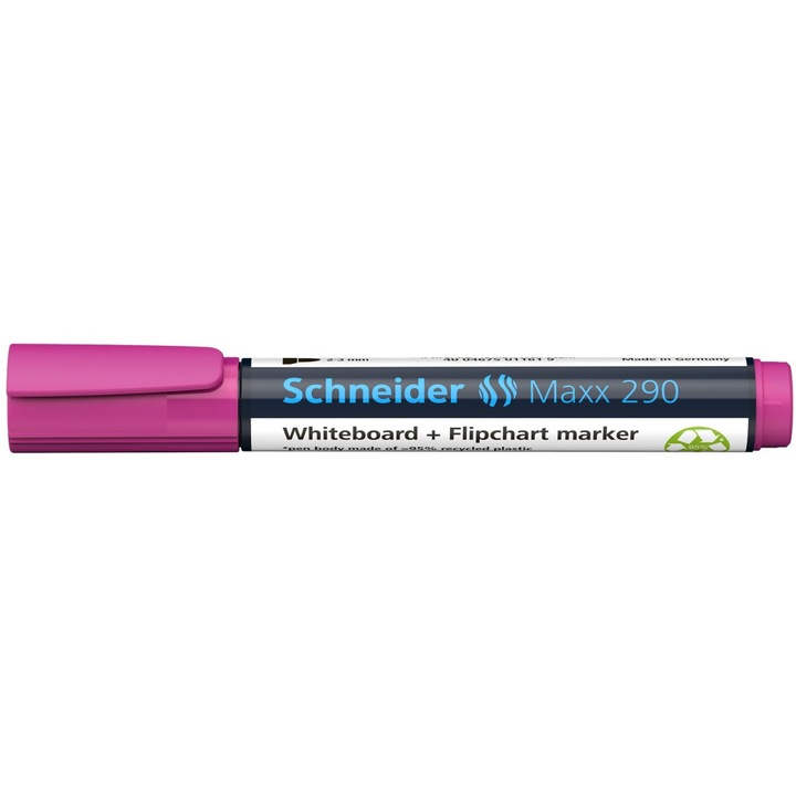 Marker pentru whiteboard+flipchart Schneider Maxx 290 roz