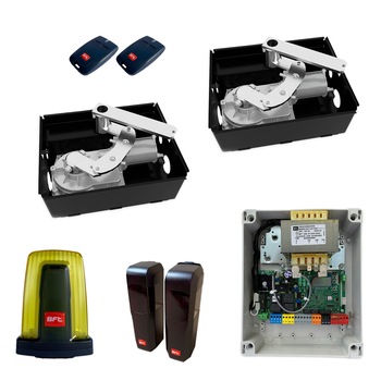 Kit automatizare porti batante, Eli BT A40, Bft, lungime 4m/canat, greutate 500Kg/poarta, pentru porti metalice Kit automatizare porti batante, Eli BT A40, Bft, lungime 4m/canat, greutate 500Kg/poarta, pentru porti metalice