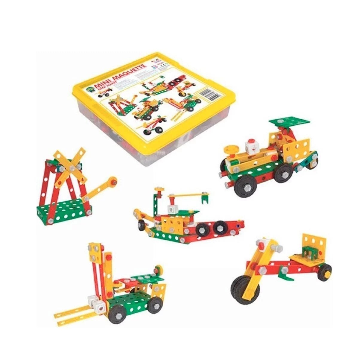 Jucarie set constructie mini macheta 5 in 1 Pilsan 03200