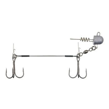 Montura rapitor cu doua ancore #2/0 Konger Swimbait System, pin, arc cu greutate 10gr si struna 12cm, 27kg Montura rapitor cu doua ancore #2/0 Konger Swimbait System, pin, arc cu greutate 10gr si struna 12cm, 27kg