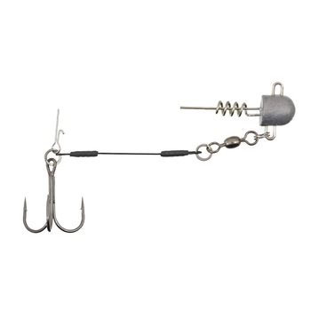 Montura rapitor cu o ancora #1/0 Konger Swimbait System, pin, arc cu greutate 10gr si struna 9cm, 27kg Montura rapitor cu o ancora #1/0 Konger Swimbait System, pin, arc cu greutate 10gr si struna 9cm, 27kg