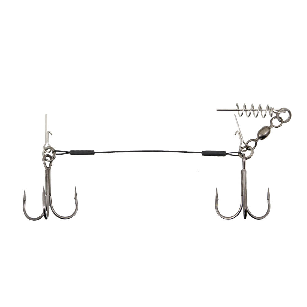 Montura rapitor cu doua ancore #2/0 Konger Swimbait System, pin, arc si struna 12cm, 27kg