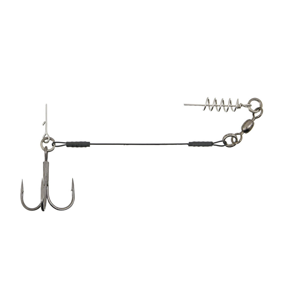 Montura rapitor cu o ancora #1/0 Konger Swimbait System, pin, arc si struna 9cm, 27kg