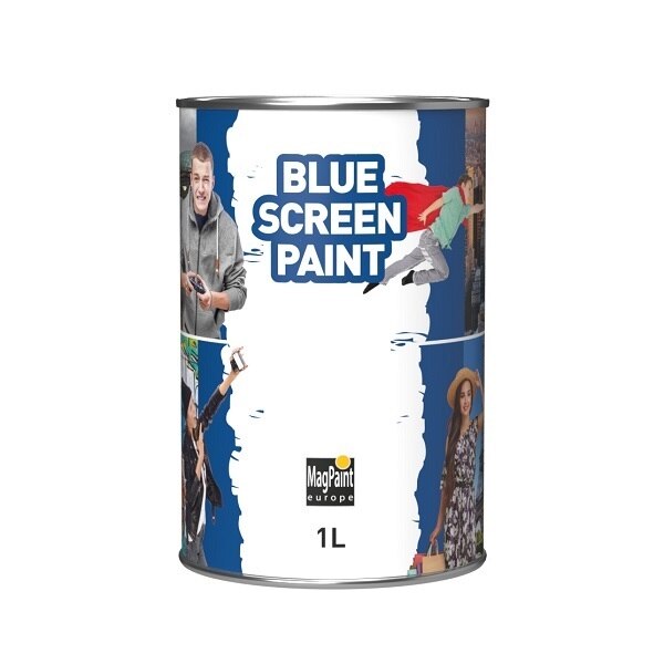 Vopsea BlueScreen Paint pentru vlog, inregistrari video 1 L
