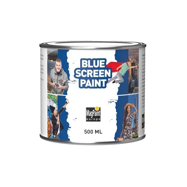 Vopsea BlueScreen Paint pentru vlog, inregistrari video 500 mL