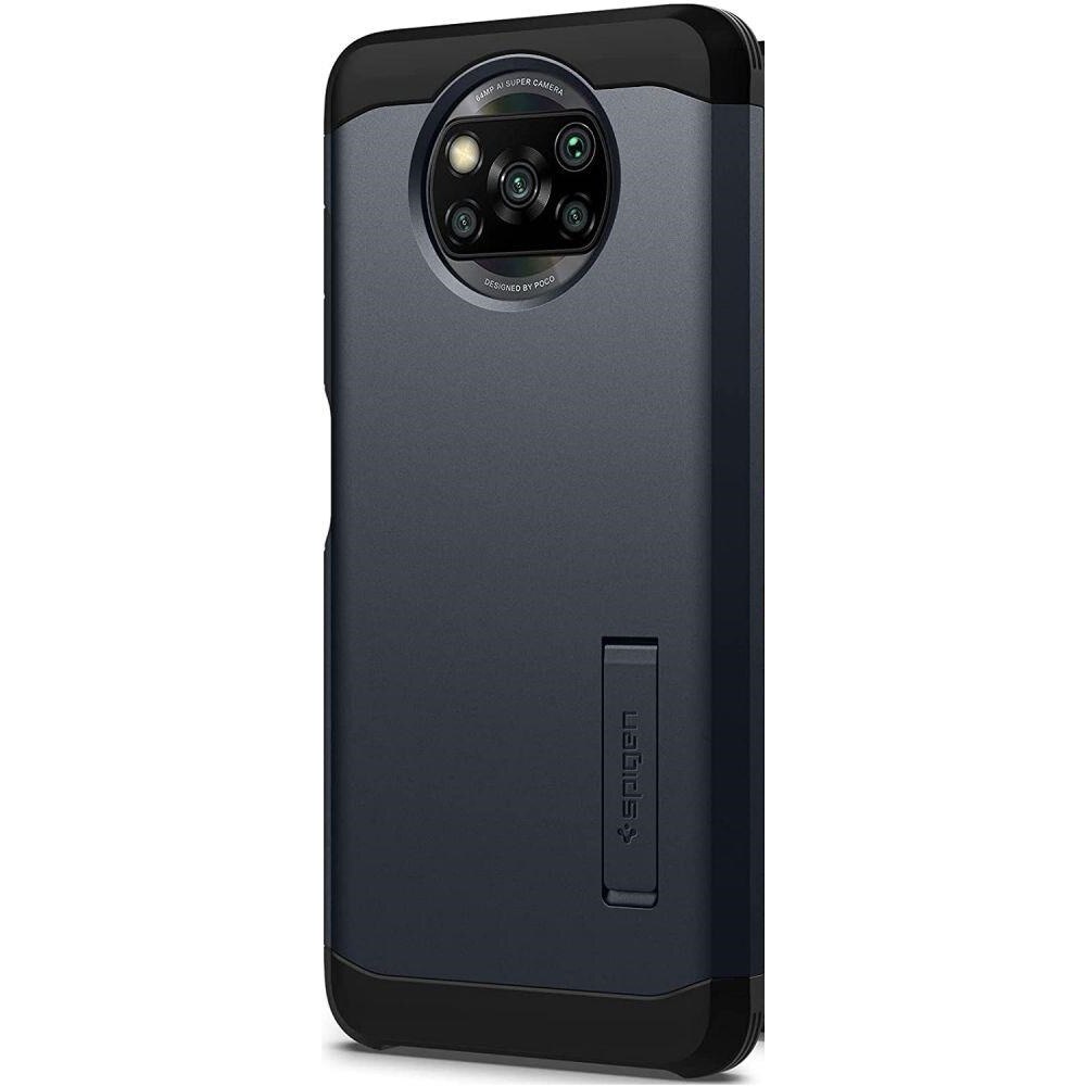 Husa pentru Xiaomi Poco X3 NFC Spigen Tough Armor metal slate